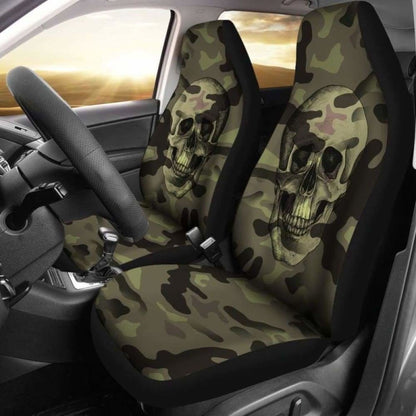 Skull Camo Pattern Car Seat Covers