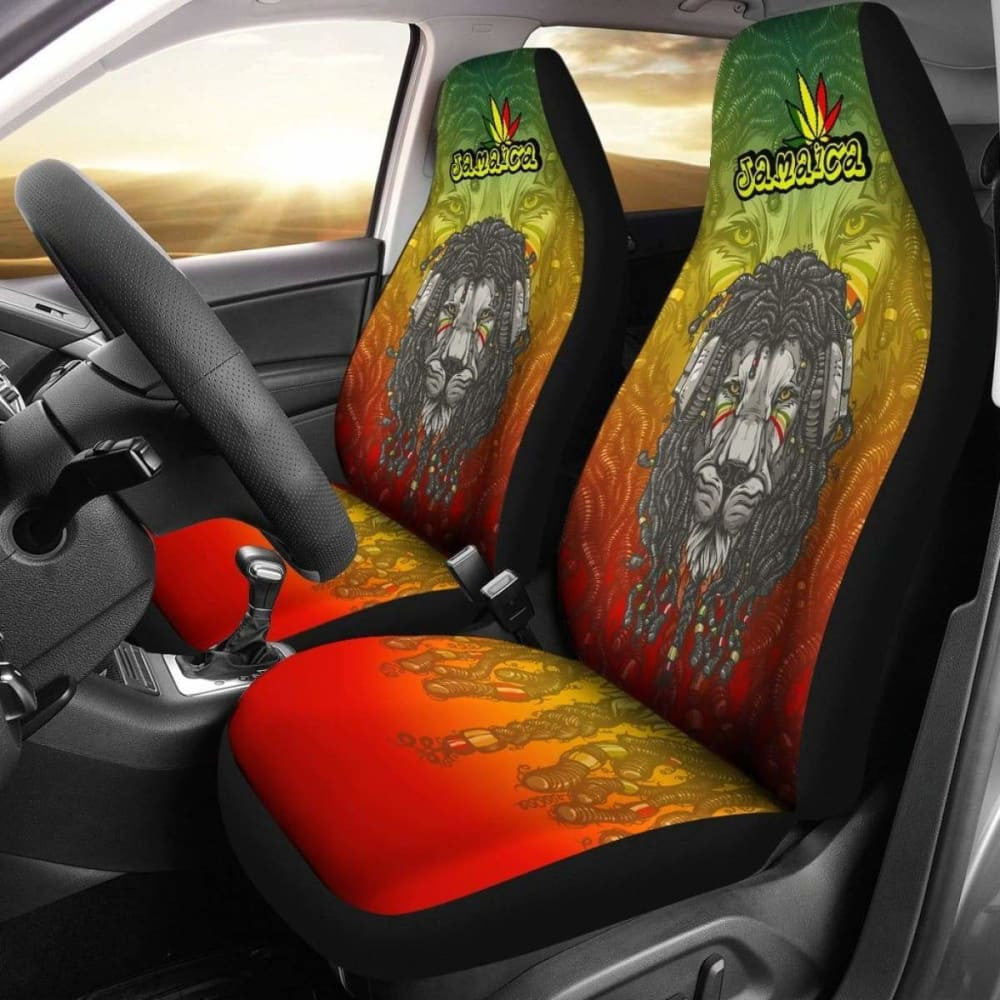 Jamaica Lion Reggae Car Seat Covers Amazing
