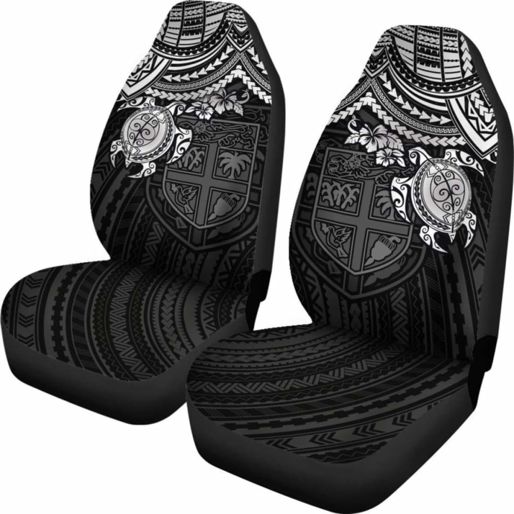 Fiji Polynesian Car Seat Covers White Turtle Amazing