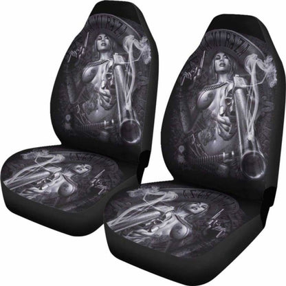 Set Of Pcs Skull Girl Car Seat Covers