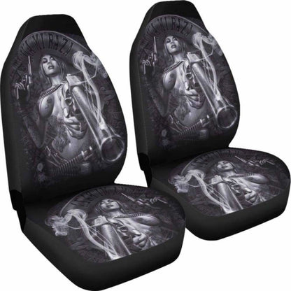 Set Of Pcs Skull Girl Car Seat Covers