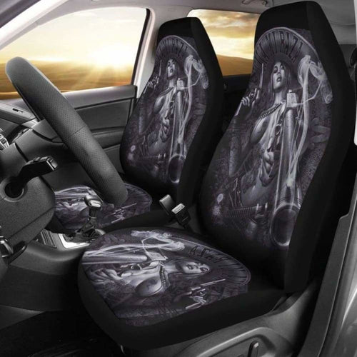 Set Of Pcs Skull Girl Car Seat Covers
