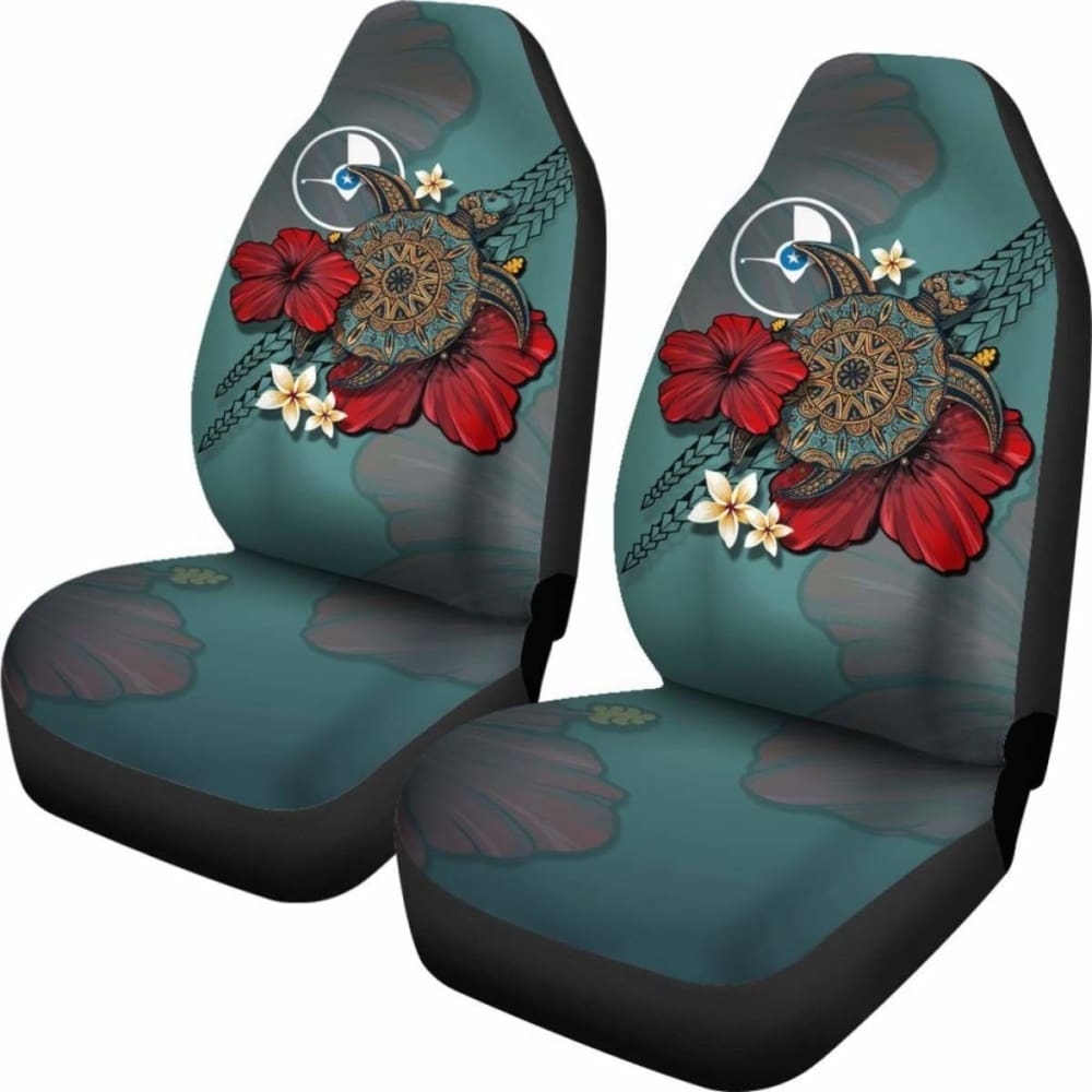 Yap Car Seat Covers Blue Turtle Tribal Amazing