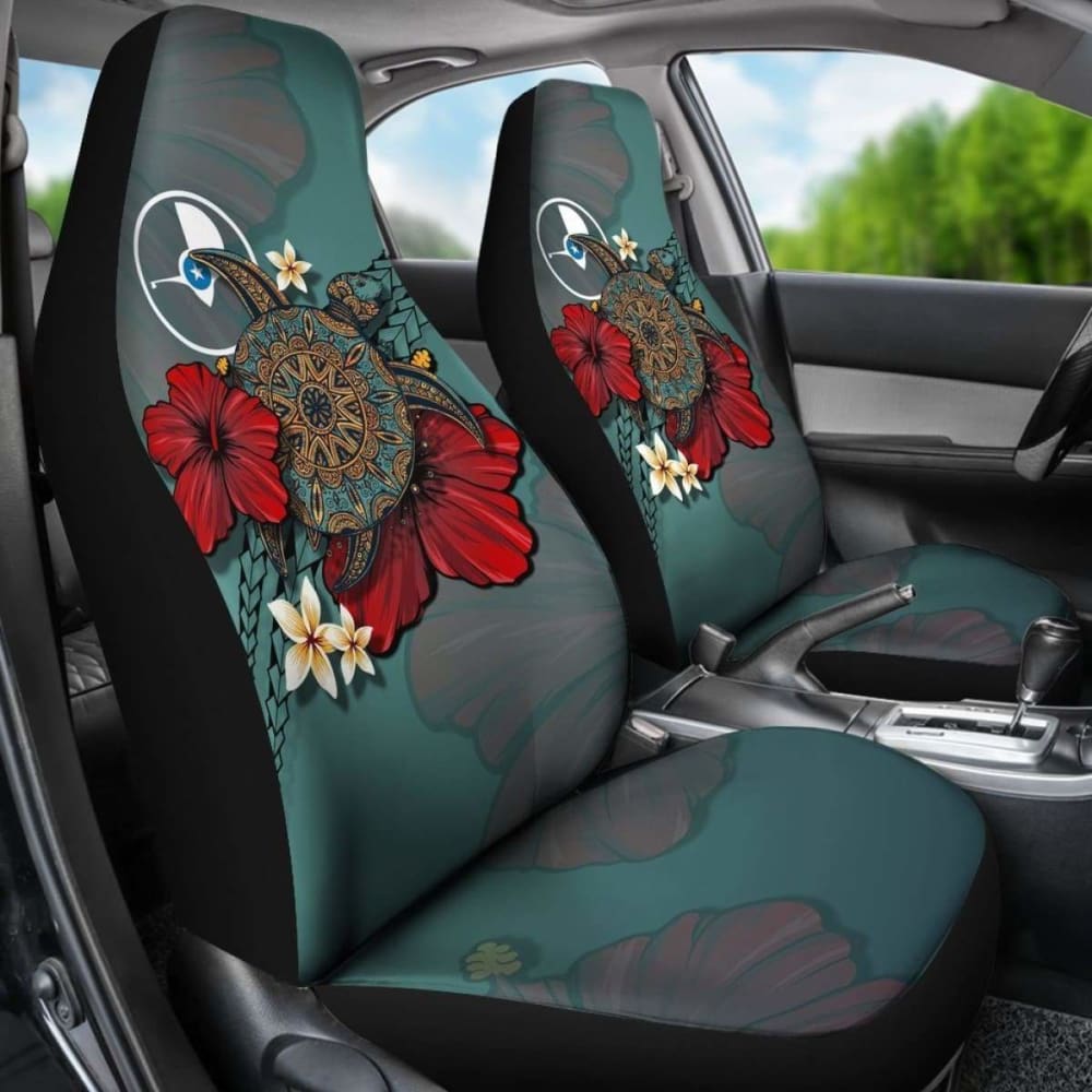 Yap Car Seat Covers Blue Turtle Tribal Amazing