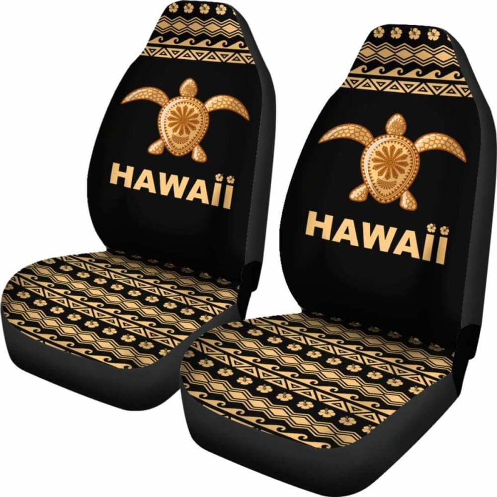 Hawaii Car Seat Covers - Hawaii Polynesian Turtle Gold Version - Amazing