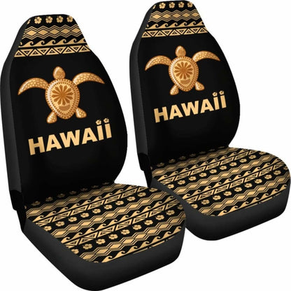 Hawaii Car Seat Covers - Hawaii Polynesian Turtle Gold Version - Amazing