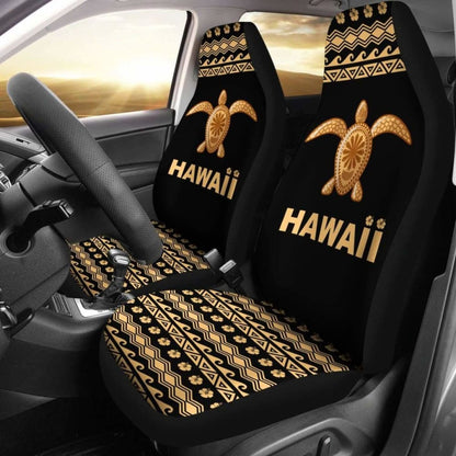 Hawaii Car Seat Covers - Hawaii Polynesian Turtle Gold Version - Amazing
