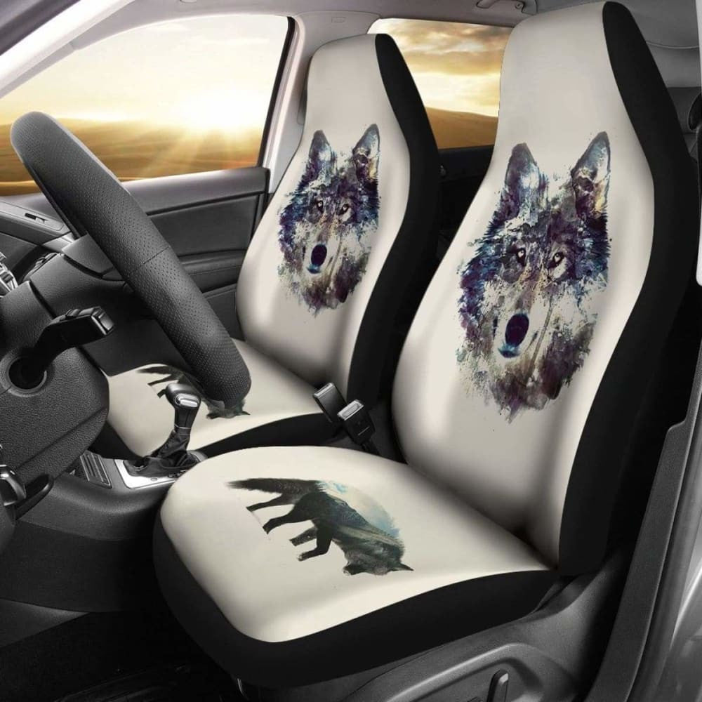 Wolf Pink Design Car Seat Covers Amazing