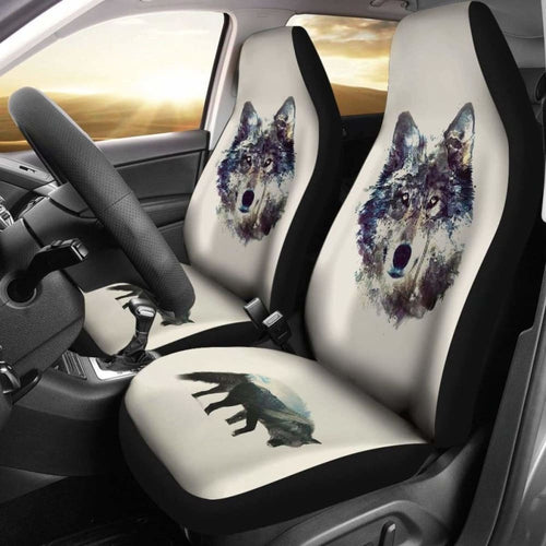 Wolf Pink Design Car Seat Covers Amazing