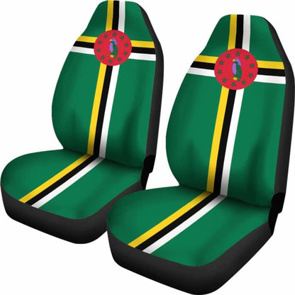 Dominica Flag Car Seat Covers