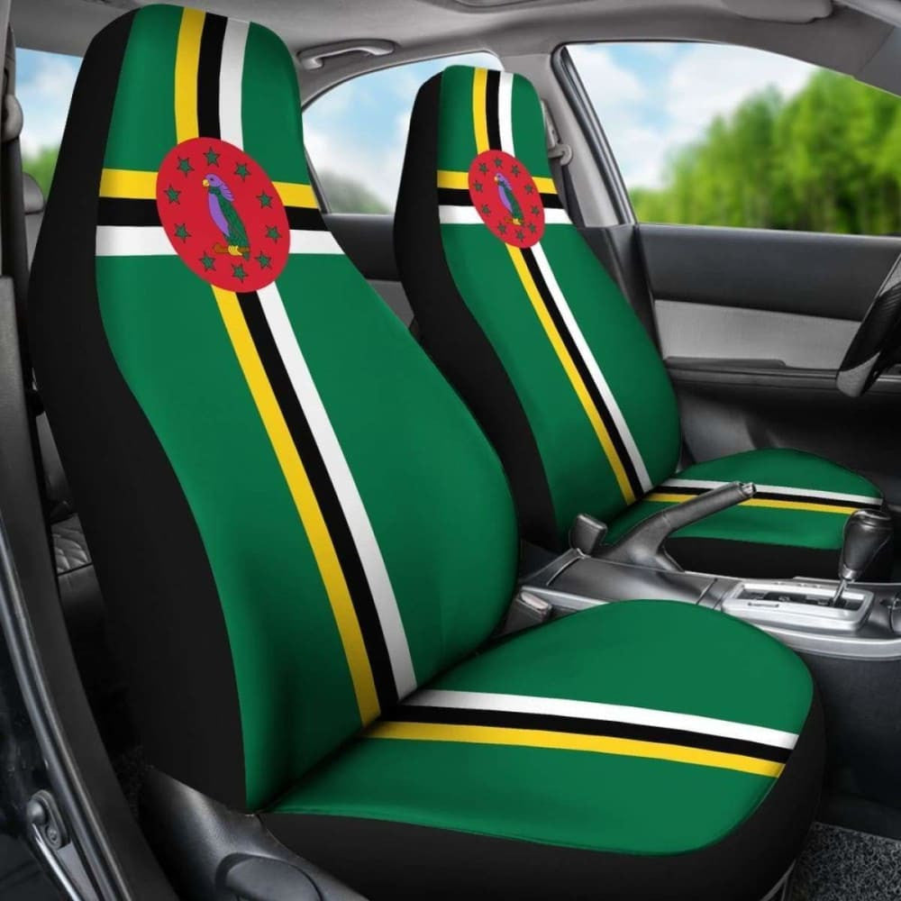 Dominica Flag Car Seat Covers