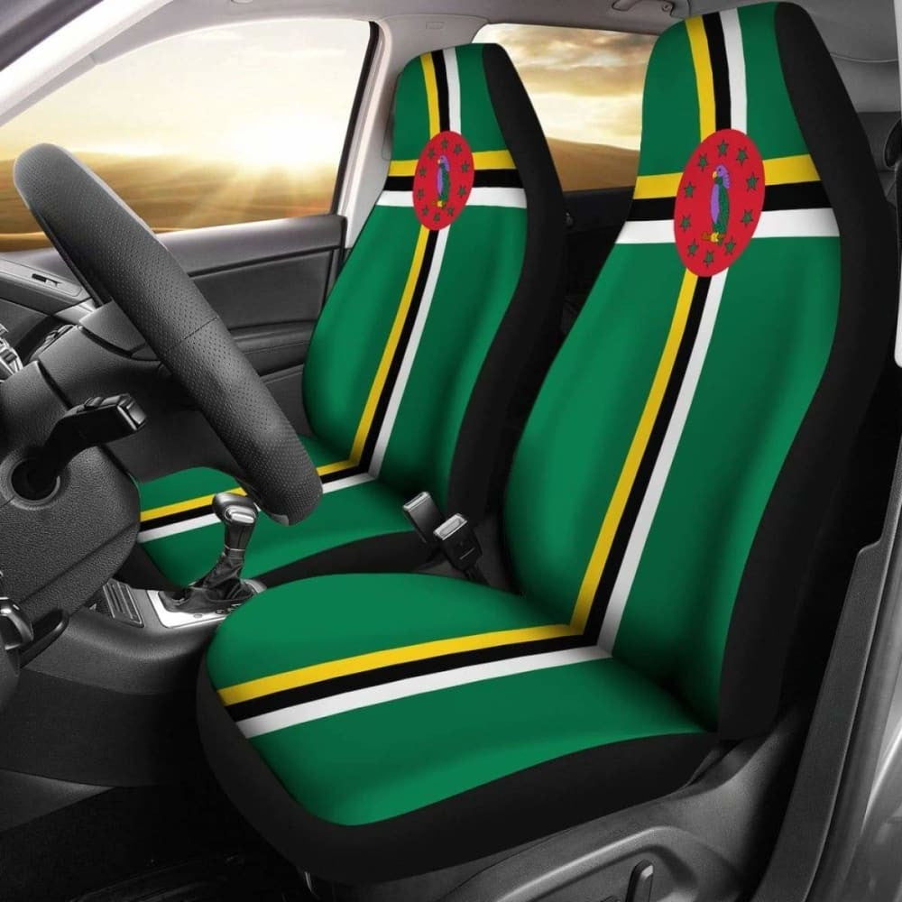 Dominica Flag Car Seat Covers