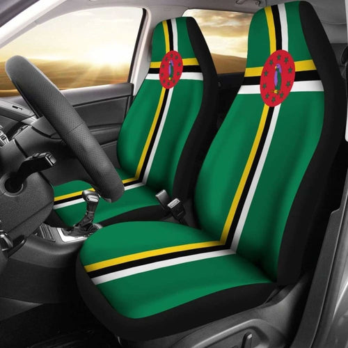 Dominica Flag Car Seat Covers