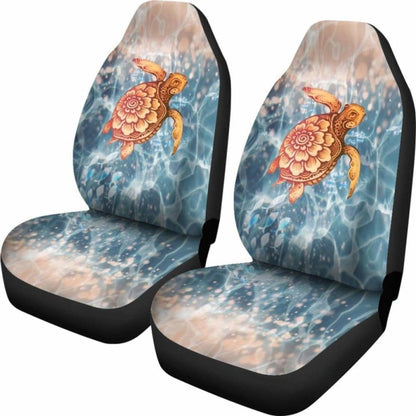 Turtle Hawaiian Car Seat Covers Set Of