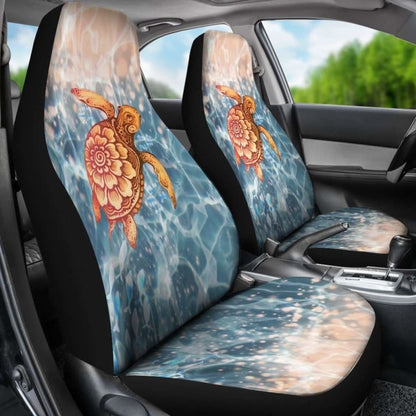 Turtle Hawaiian Car Seat Covers Set Of