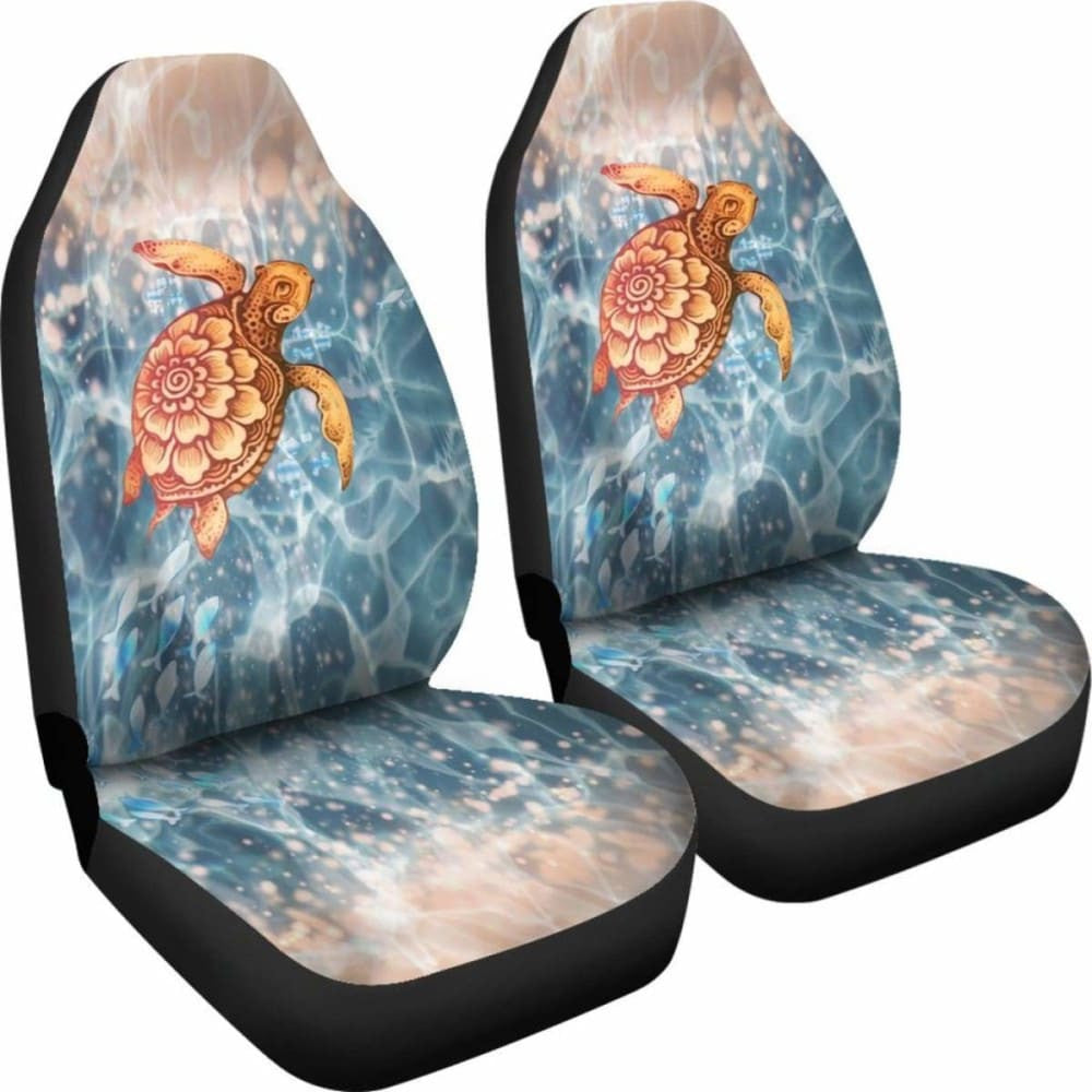 Turtle Hawaiian Car Seat Covers Set Of