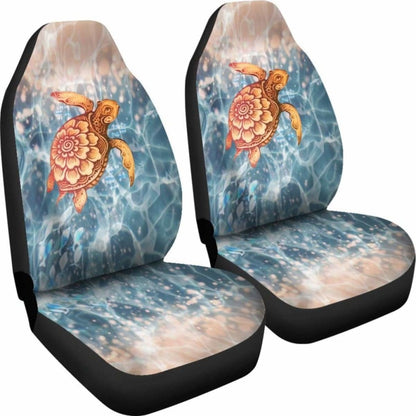 Turtle Hawaiian Car Seat Covers Set Of