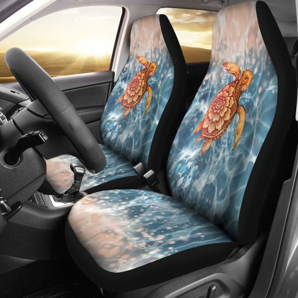 Turtle Hawaiian Car Seat Covers Set Of