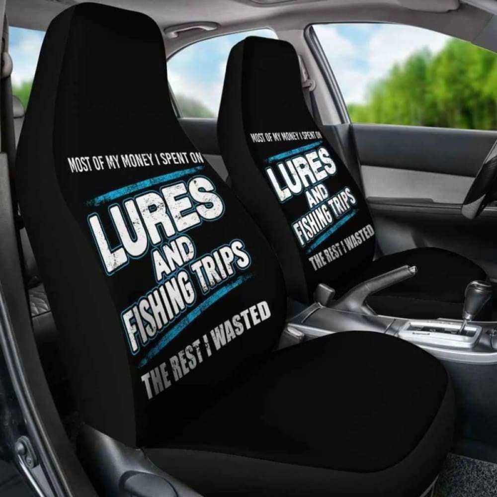 Lures And Fishing Trips Car Seat Covers