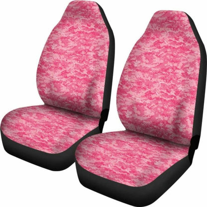 Pink Digital Camouflage Car Seat Covers