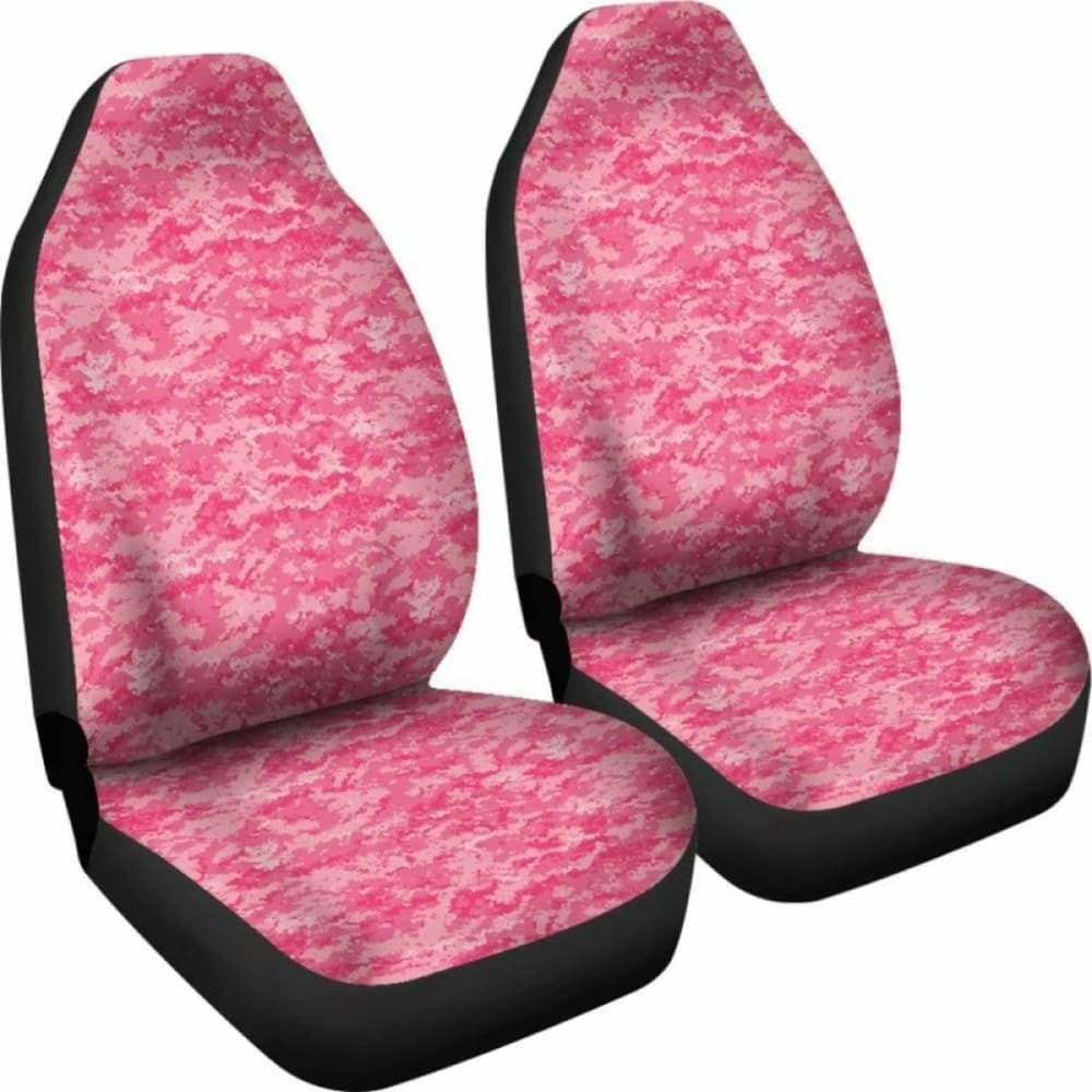 Pink Digital Camouflage Car Seat Covers