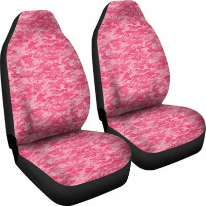 Pink Digital Camouflage Car Seat Covers