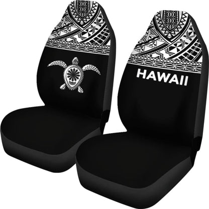 Polynesian Hawaii Turtle Car Seat Covers Horizontal Black New