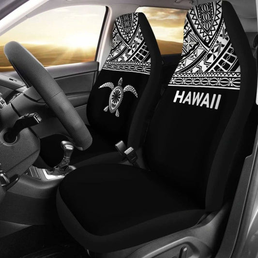 Polynesian Hawaii Turtle Car Seat Covers Horizontal Black New