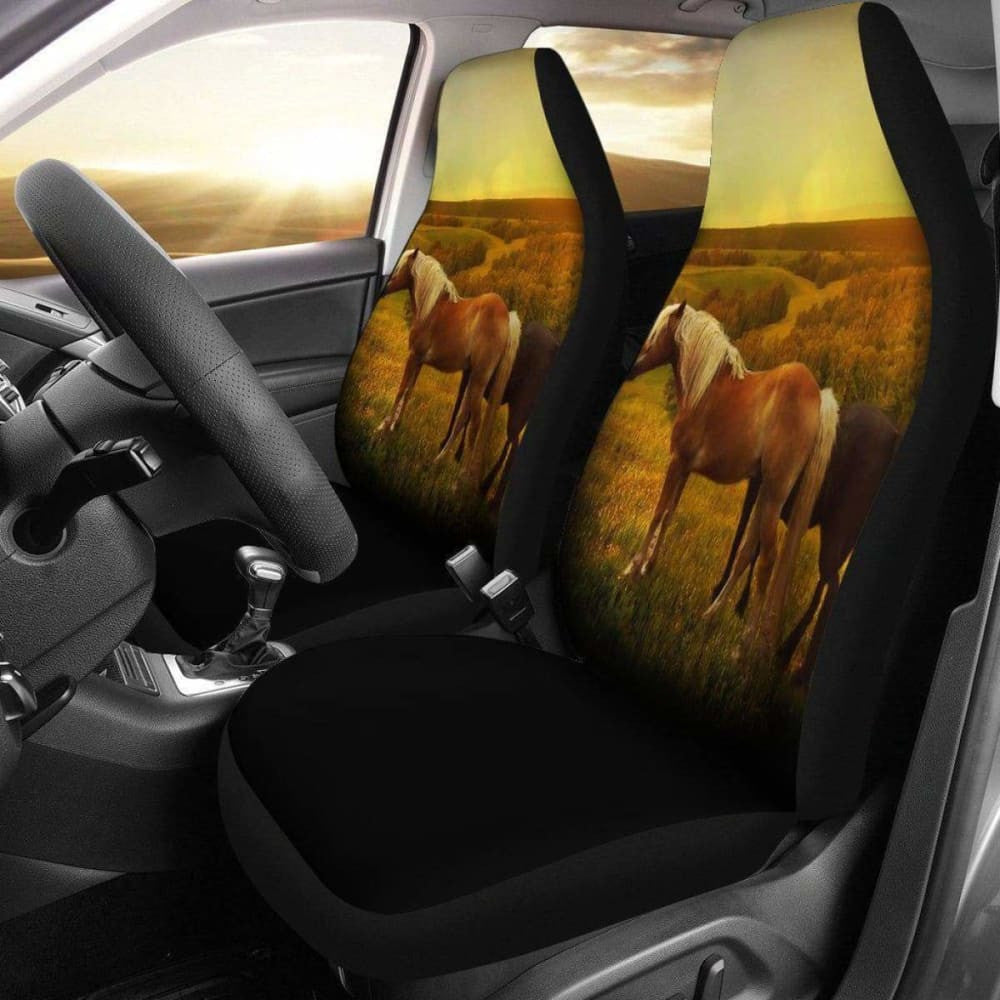 Horse Sunset Valley Seat Covers