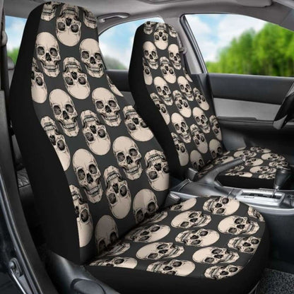 Set Pcs Gothic Skull Car Seat Covers