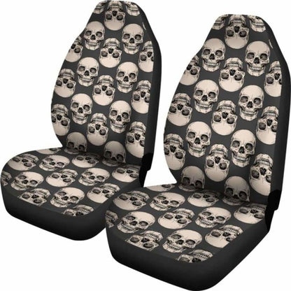 Set Pcs Gothic Skull Car Seat Covers