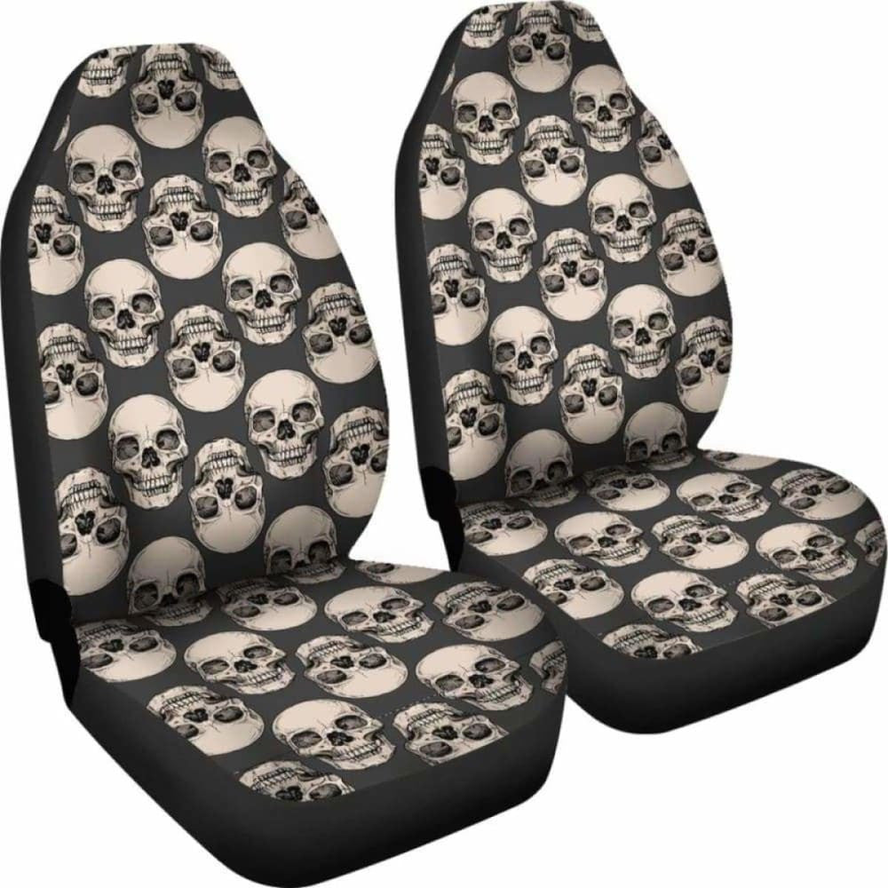 Set Pcs Gothic Skull Car Seat Covers
