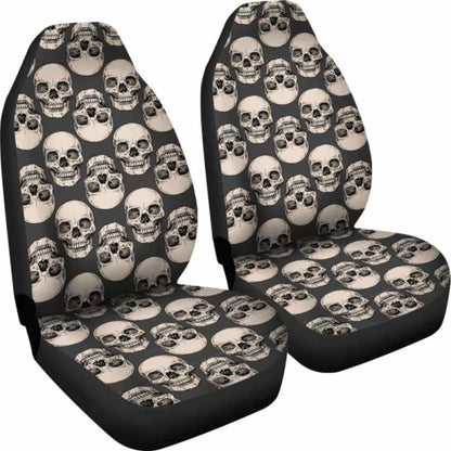 Set Pcs Gothic Skull Car Seat Covers