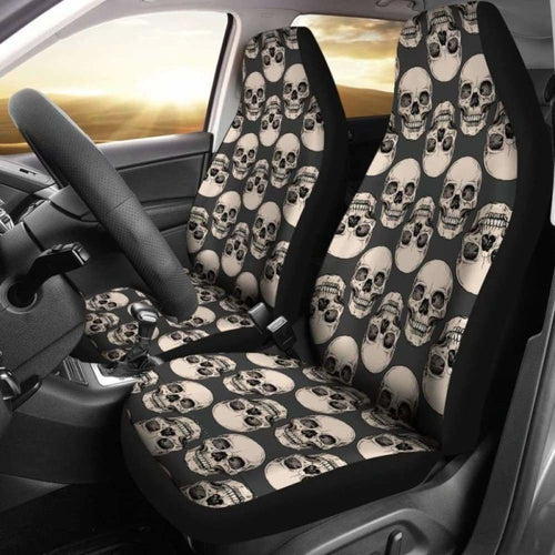 Set Pcs Gothic Skull Car Seat Covers