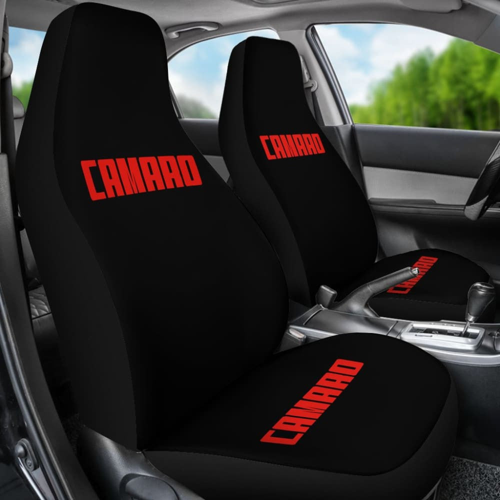 Camaro Red Letter Seat Covers