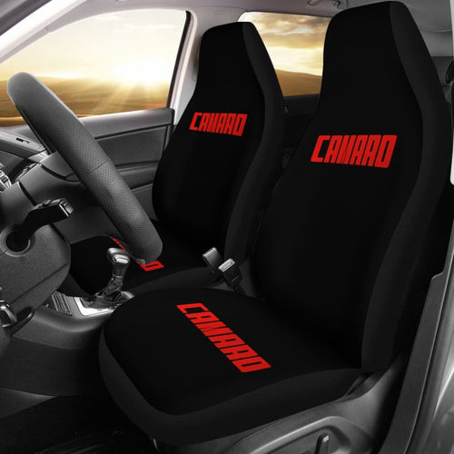 Camaro Red Letter Seat Covers