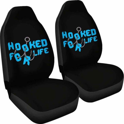 Hooked For Life Fishing Car Seat Covers