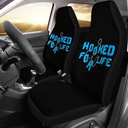 Hooked For Life Fishing Car Seat Covers