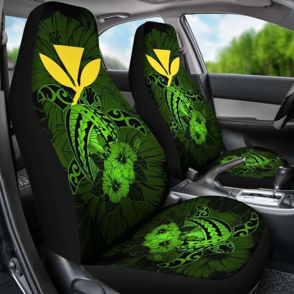 Hawaii Hibiscus Car Seat Cover - Harold Turtle - Green - New