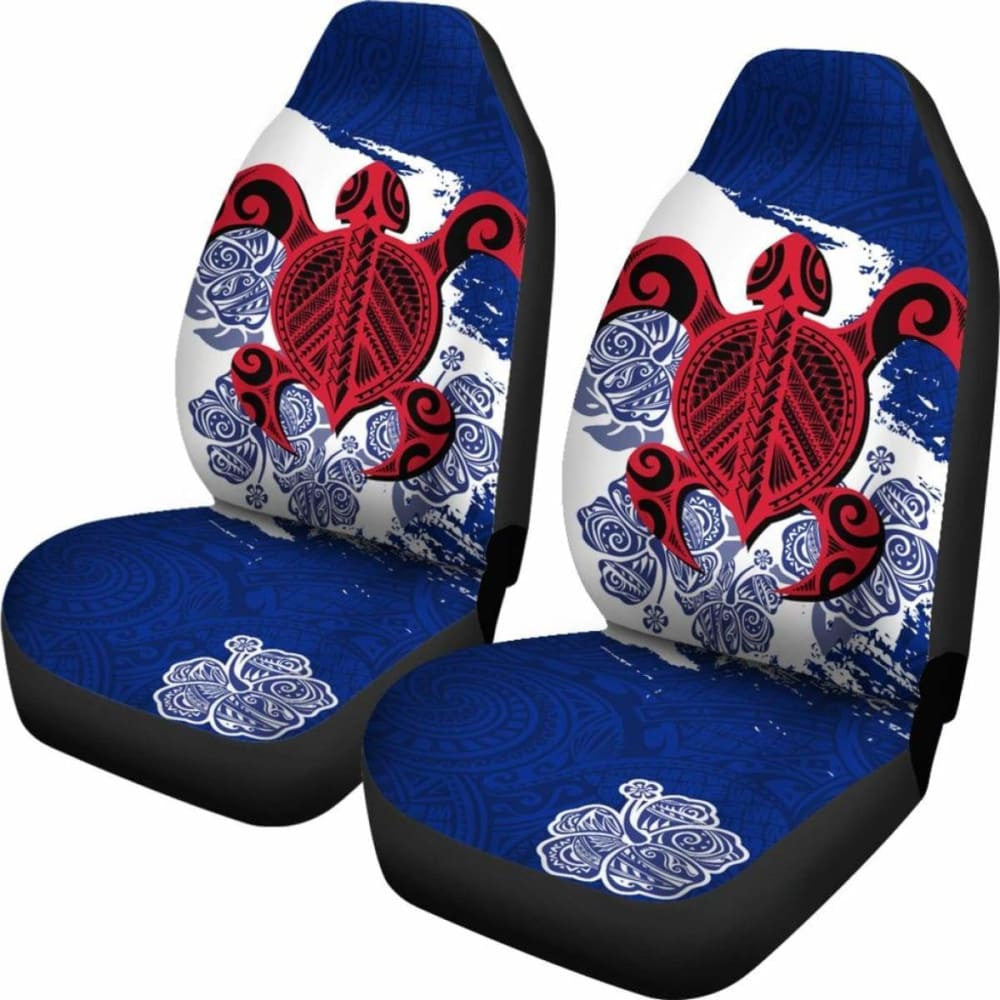 Tribal Turtle Polynesian Car Seat Covers A