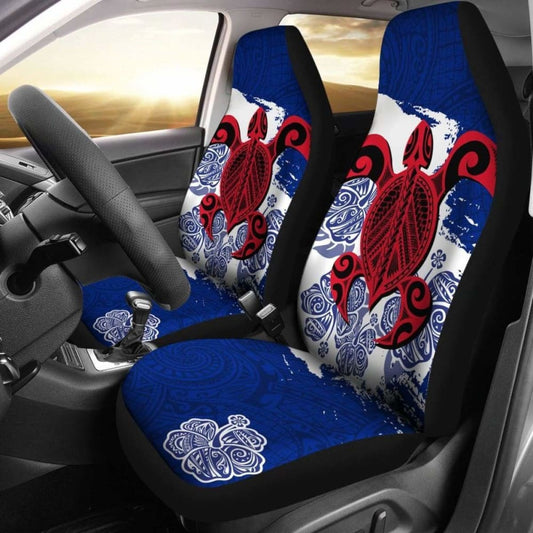Tribal Turtle Polynesian Car Seat Covers A