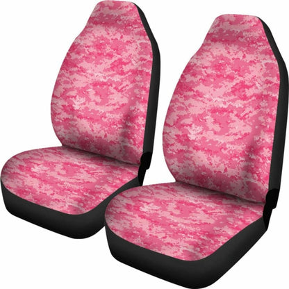 Pink Digital Camo Car Seat Cover