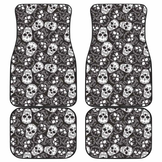 Set Of Pcs Sugar Skull Car Mats
