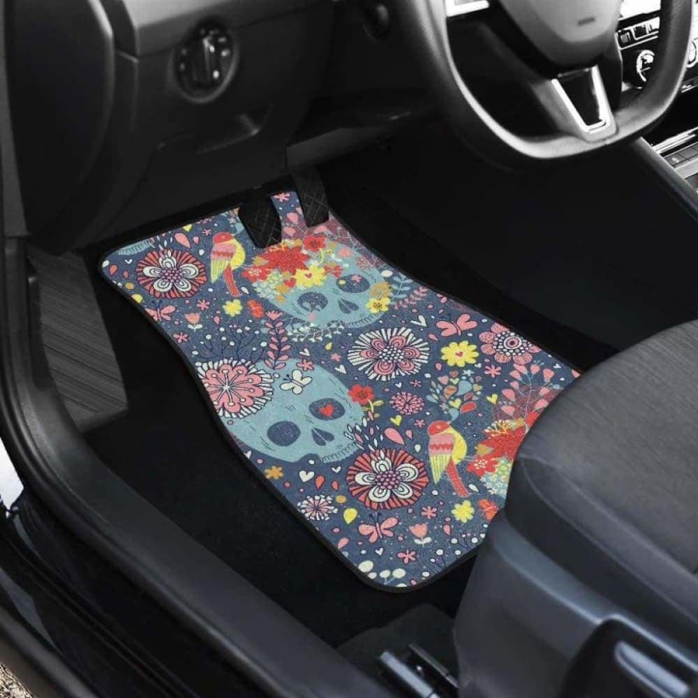 Set Of Pcs Sugar Skull Car Mats