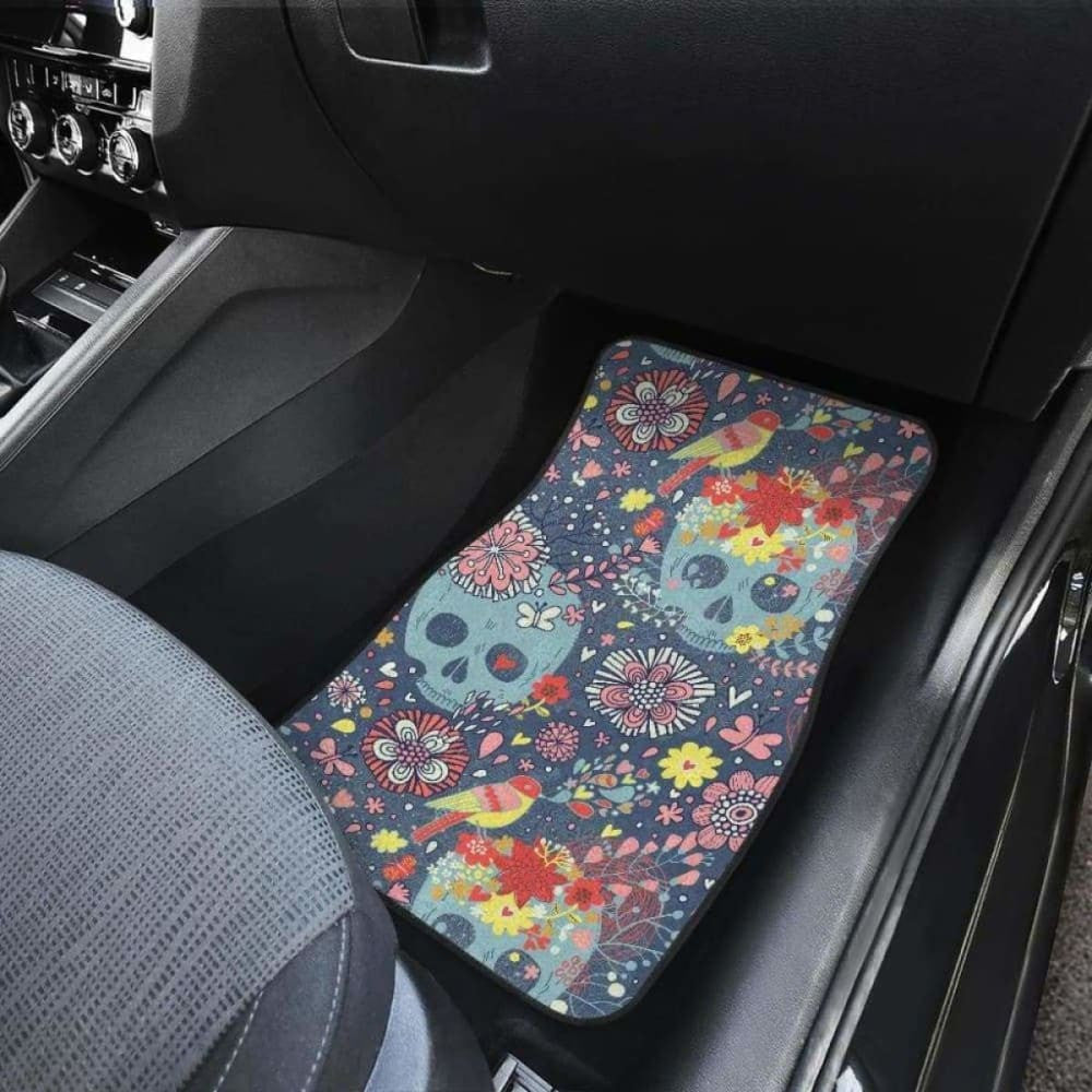 Set Of Pcs Sugar Skull Car Mats