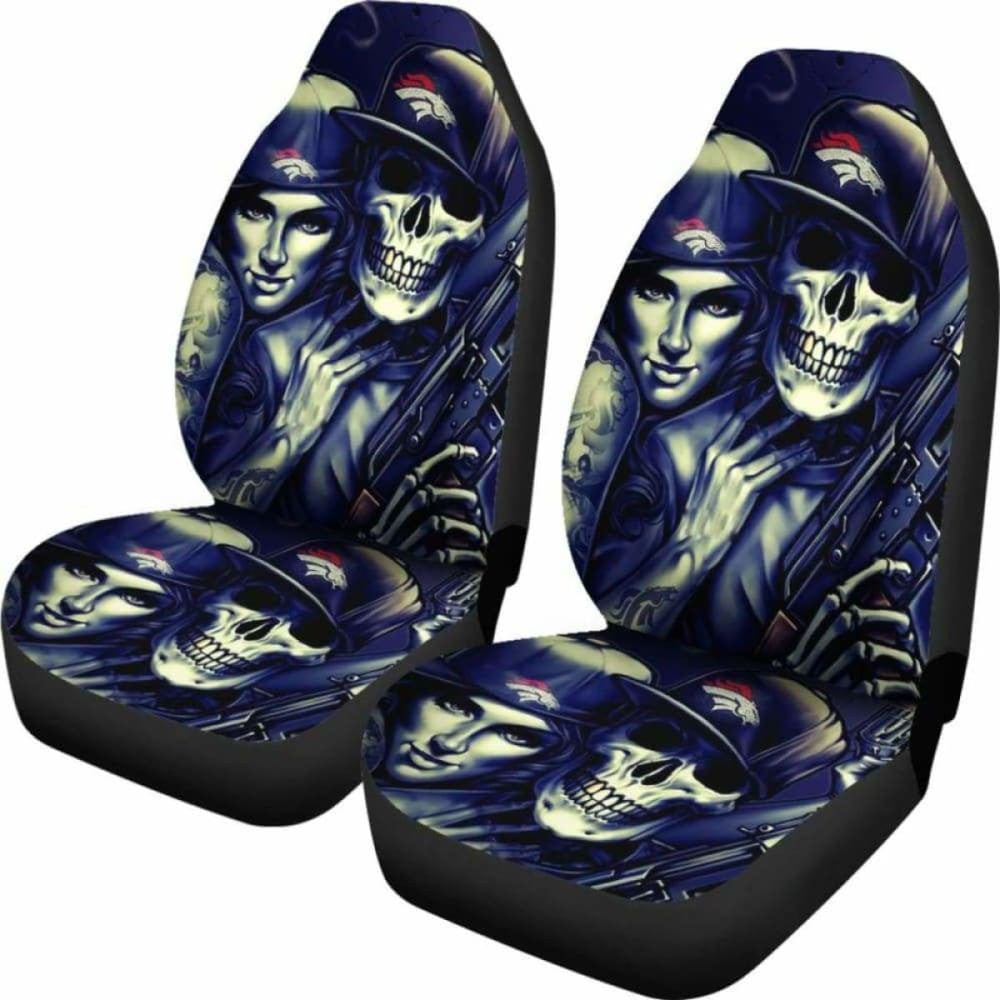 Set Of Skull Car Seat Covers