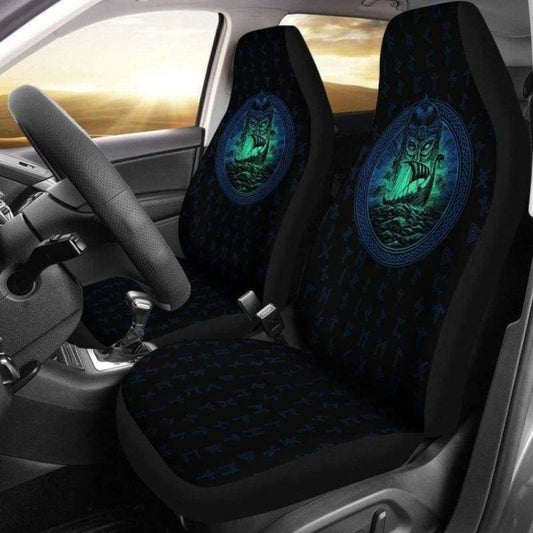 Viking Drakkar Longship Warrior Car Seat Covers