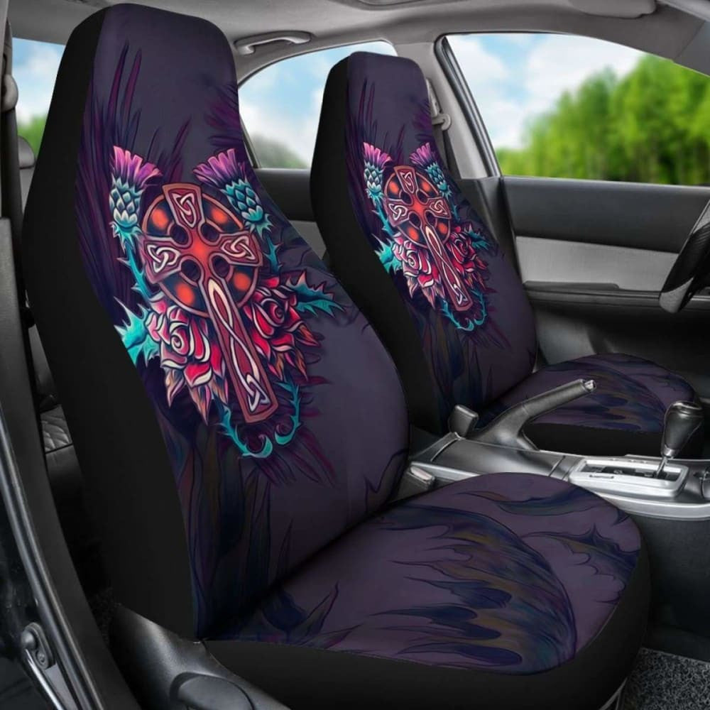 Cross & Thistle Celtic Car Seat Cover