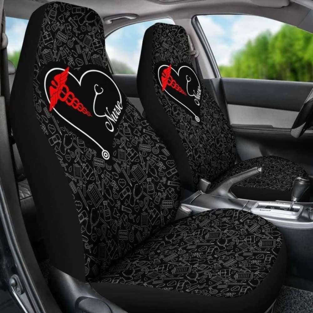 Nurse Heart - Car Seat Covers (Set of)