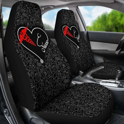 Nurse Heart - Car Seat Covers (Set of)